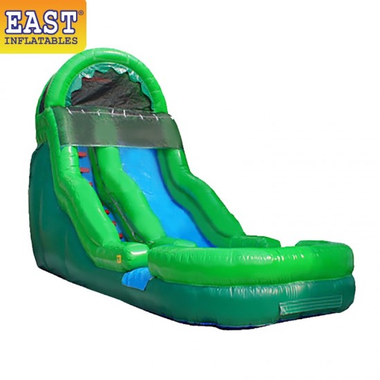 Green Inflatable Water Slide