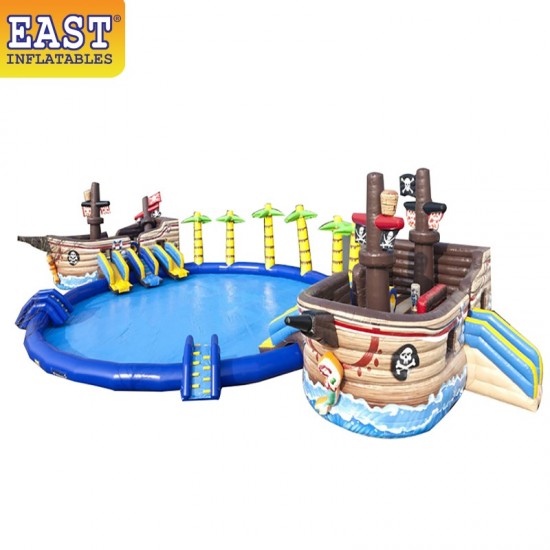 Pirate Ship Inflatable Water Park