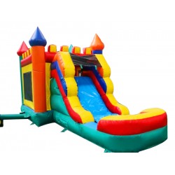 Wet or Dry Castle Bounce House With Slide