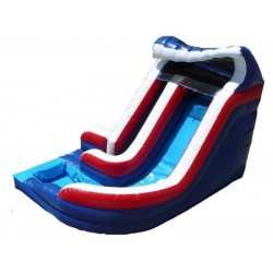 Patriotic Plunge Inflatable Water Slide