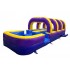 30' Purple Yellow Blue Double Lane Slip and Slide