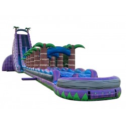 Dual Lane Purple Paradise Water Slide