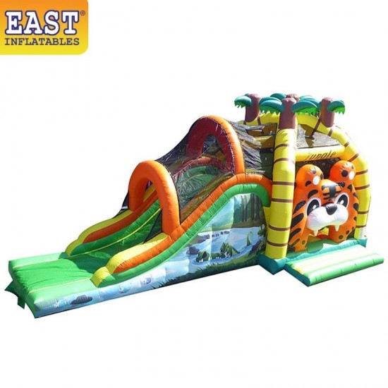 Jungle Bouncy Castle With Slide