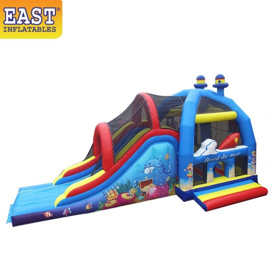 Sea Bouncy Castle With Slide