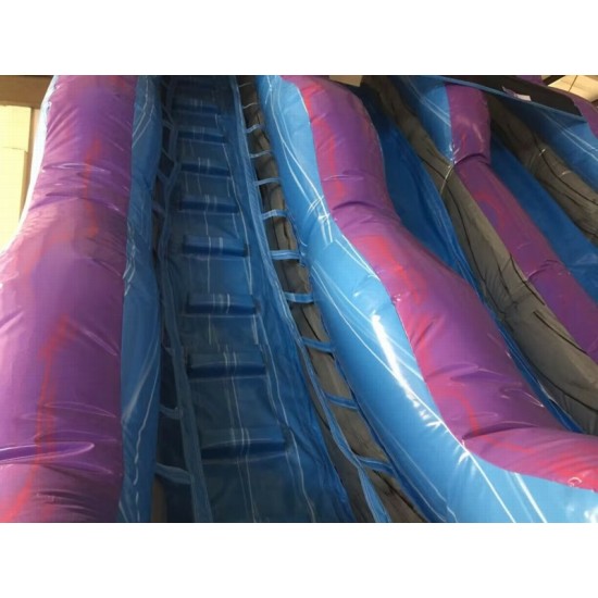 Purple Marble Dual Lane Inflatable Dry Slide Purple Marble Dual Lane Inflatable Dry Slide