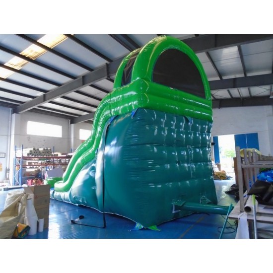 Green Inflatable Water Slide