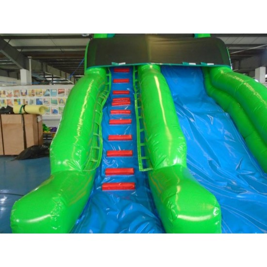 Green Inflatable Water Slide Green Inflatable Water Slide