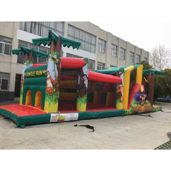 Jungle Inflatable Obstacle Course Jungle Inflatable Obstacle Course