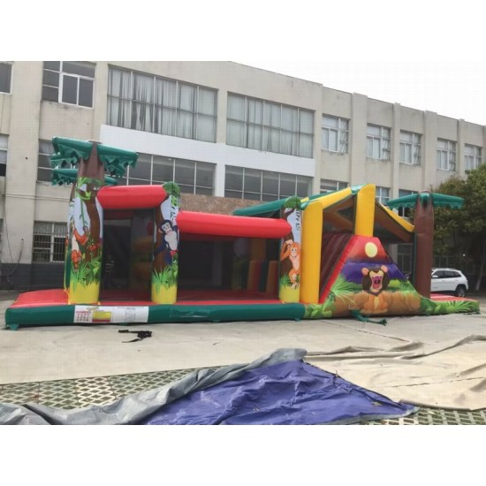 Jungle Inflatable Obstacle Course Jungle Inflatable Obstacle Course