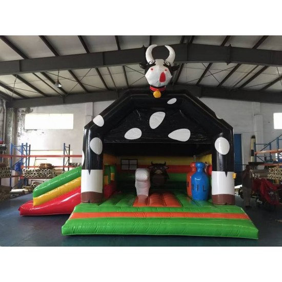 Cow Inflatable Bouncy Castle With Slide Cow Inflatable Bouncy Castle With Slide
