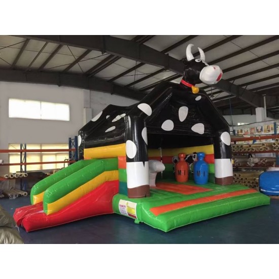 Cow Inflatable Bouncy Castle With Slide Cow Inflatable Bouncy Castle With Slide