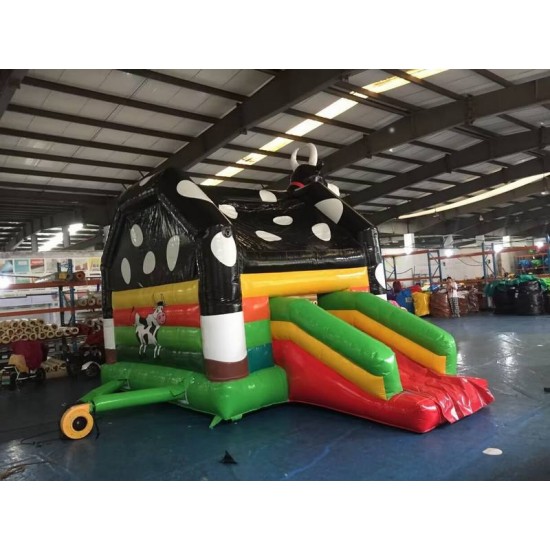 Cow Inflatable Bouncy Castle With Slide Cow Inflatable Bouncy Castle With Slide