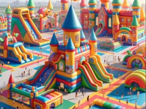 Can I purchase inflatable bounce houses in bulk for commercial purposes?
